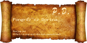 Pongrácz Dorina névjegykártya