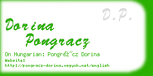 dorina pongracz business card